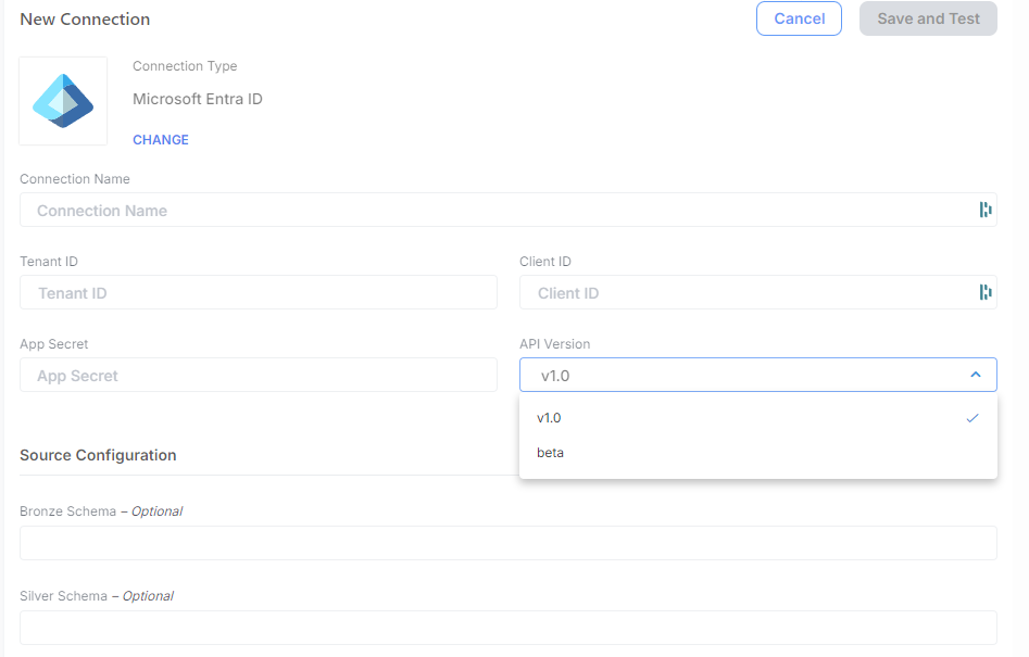 Microsoft Entra setup screenshot