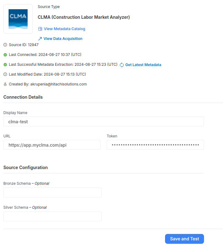 CLMA setup screenshot
